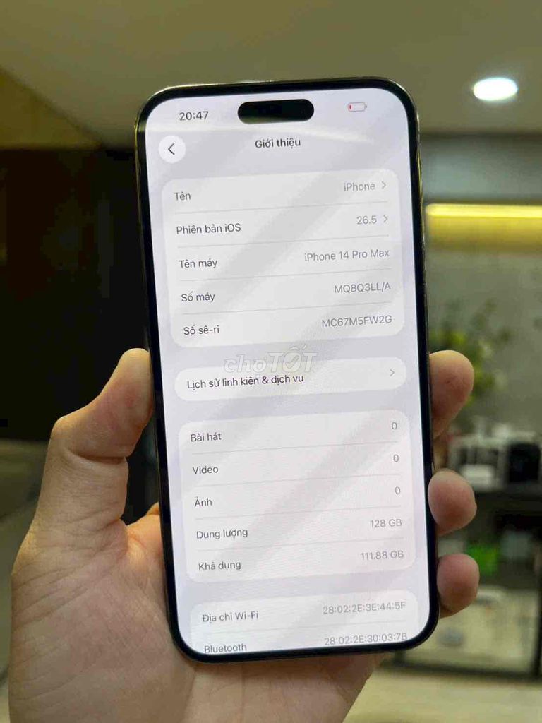 iphone 14 Promax Gold 128 LL. Mua bán Điện thoại tại Quận 3 Tp Hồ Chí Minh được đăng bởi Trần Thái hình 1