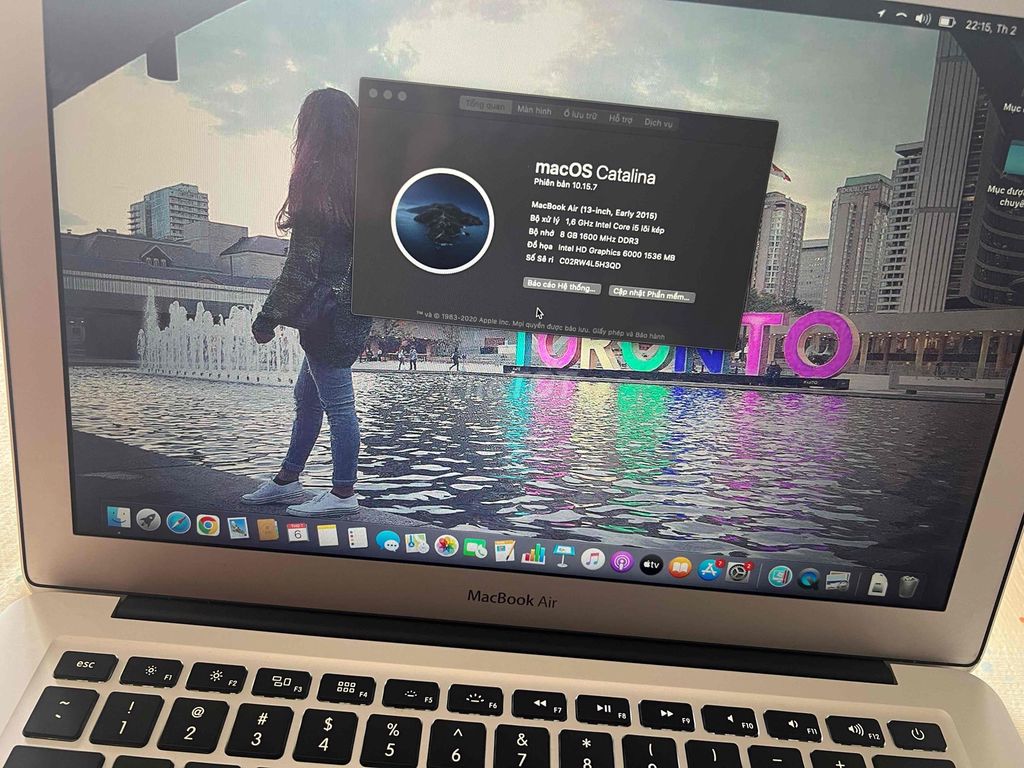 Apple MacBook Air 2015 i5 8GB/128GB. Mua bán Laptop tại Quận 7 Tp Hồ Chí Minh được đăng bởi Hồ Quý Thế Bảo hình 1