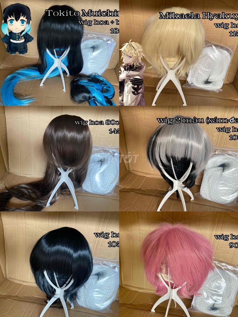 [Cosplay] COMBO wig lưới hoa. Mua bán Phụ kiện thời trang khác tại Huyện Thoại Sơn An Giang được đăng bởi Dương hình 1