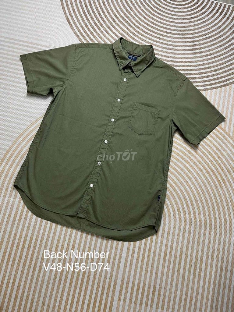 Áo sơ mi Back Number Nam Xanh rêu size L. Mua bán Quần áo tại Thành phố Biên Hòa Đồng Nai được đăng bởi Bắc Bơ Đồ Si  hình 1