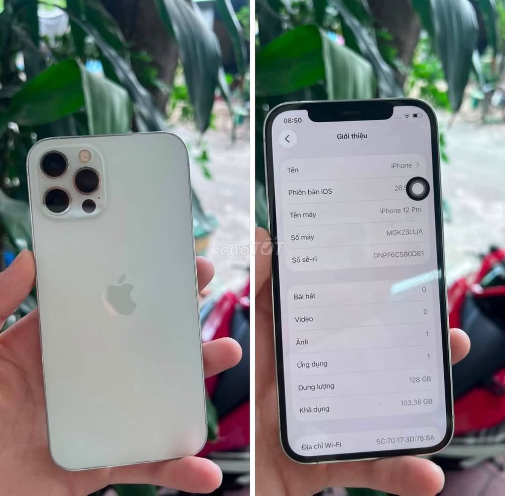 Apple iPhone 12 Pro 128GB Trắng. Mua bán Điện thoại tại Quận 10 Tp Hồ Chí Minh được đăng bởi Hội Đồ Điện Tử hình 1
