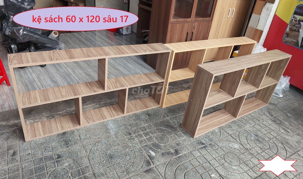 Kệ sách treo tường gỗ MÀU NÂU 120x60x17cm. Mua bán Tủ, kệ gia đình tại Quận Tân Bình Tp Hồ Chí Minh được đăng bởi NGUYỄN HẠNH BÀN GHẾ TỦ KỆ hình 1