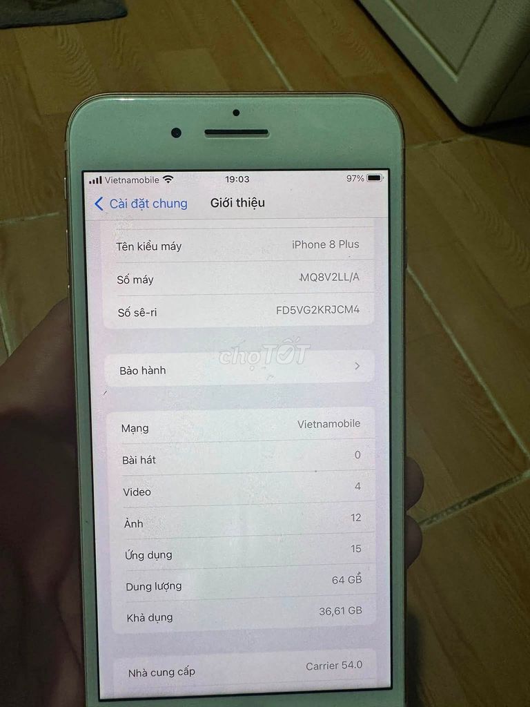 Apple iPhone 8 Plus 64GB Trắng pin 100%. Mua bán Điện thoại tại Quận 1 Tp Hồ Chí Minh được đăng bởi Hội Đồ Điện Tử hình 1