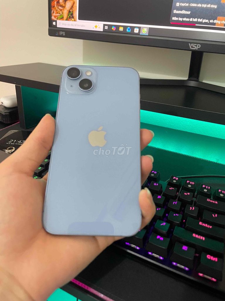 Apple iPhone 14 Plus 128GB Xanh. Mua bán Điện thoại tại Huyện Lập Thạch Vĩnh Phúc được đăng bởi cu nguyễn hình 1