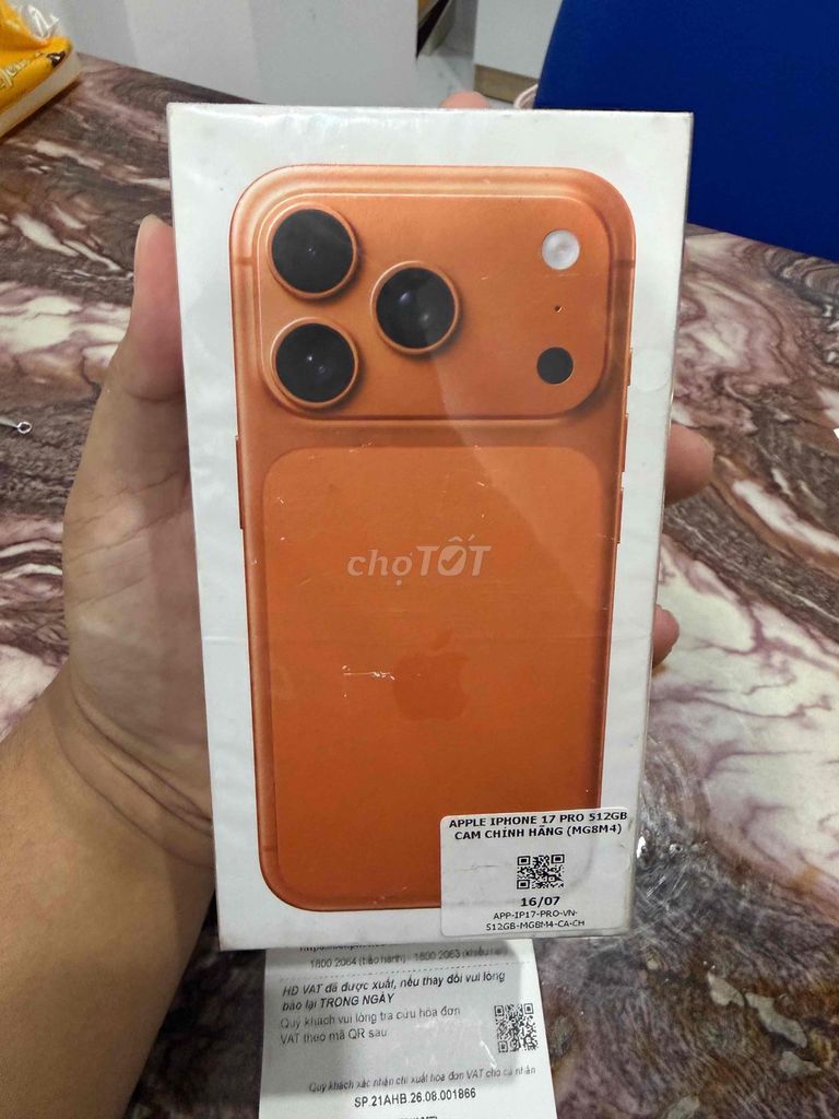 Apple iPhone 17 Pro 512GB Mới nguyên seal. Mua bán Điện thoại tại Quận Thanh Xuân Hà Nội được đăng bởi Phạm Quang hình 1