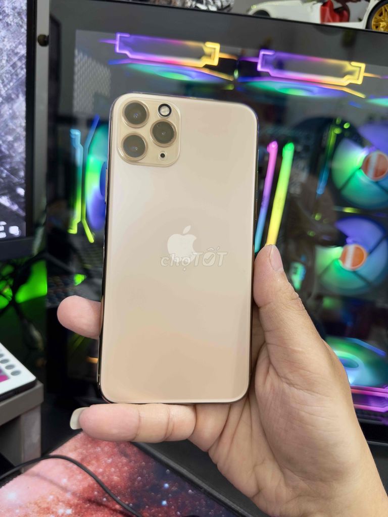 IPhone 11Pro Gold 64GB Quốc Tế Icloud Sạch ios 16. Mua bán Điện thoại tại Huyện Hóc Môn Tp Hồ Chí Minh được đăng bởi Real hình 1