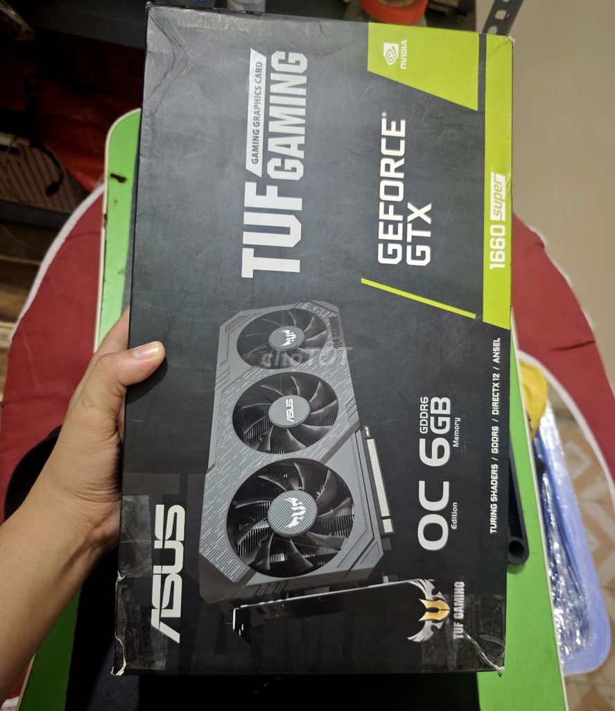 Card đồ họa Asus TUF Gaming 1660S 3fan đẹp zin. Mua bán Linh kiện (RAM, Card...) tại Quận Hà Đông Hà Nội được đăng bởi MHV hình 1