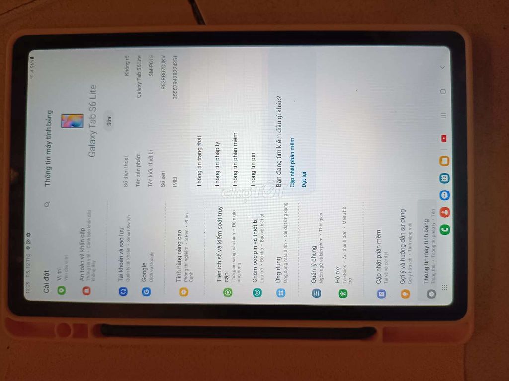 Samsung Galaxy Tab S6 Lite 4GB/64GB Đen. Mua bán Máy tính bảng tại Quận Bình Tân Tp Hồ Chí Minh được đăng bởi Phạm Văn hình 1