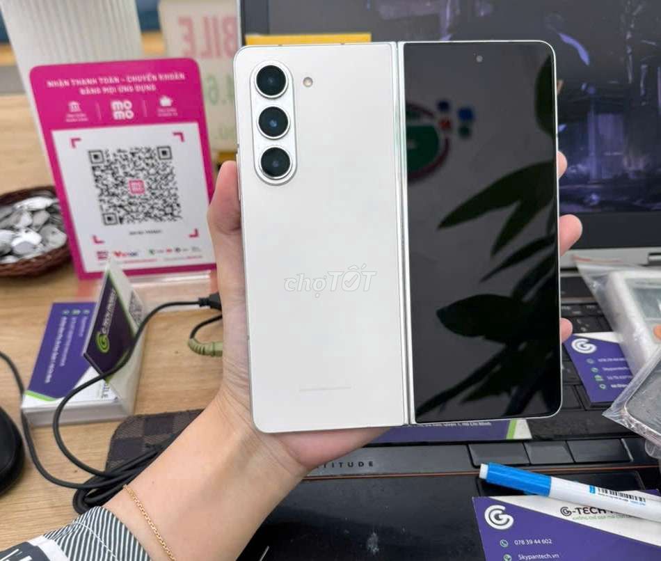 Z Fold5 Trắng 256GB - chiến thần hạng nặng,2sim. Mua bán Điện thoại tại Quận 12 Tp Hồ Chí Minh được đăng bởi Minh phương hình 1