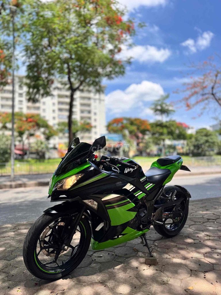 Kawasaki Ninja 300 ABS, полный титановый выхлоп
