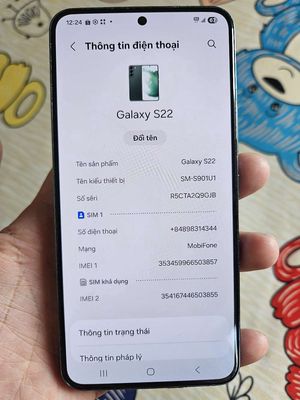 Samsung Galaxy S22 128GB Đen