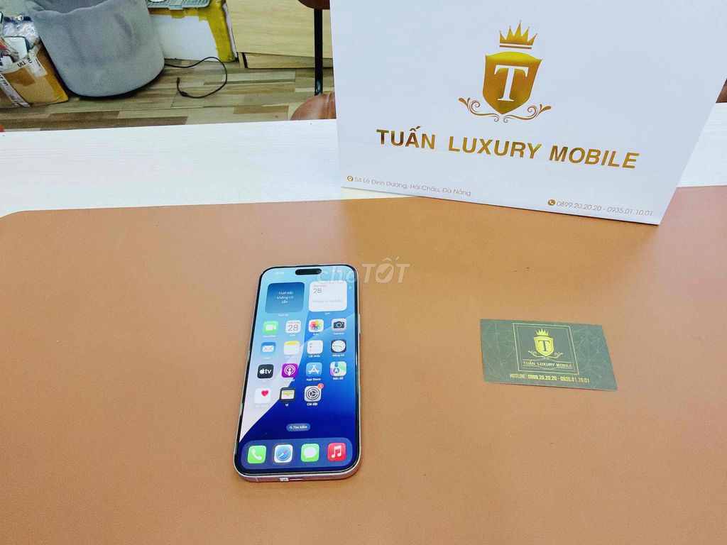 iPhone 16 Pro Max 256G màu trắng 99% VN BH 3/2026. Mua bán Điện thoại tại Quận Hải Châu Đà Nẵng được đăng bởi TUẤN LUXURY MOBILE ĐÀ NẴNG hình 1