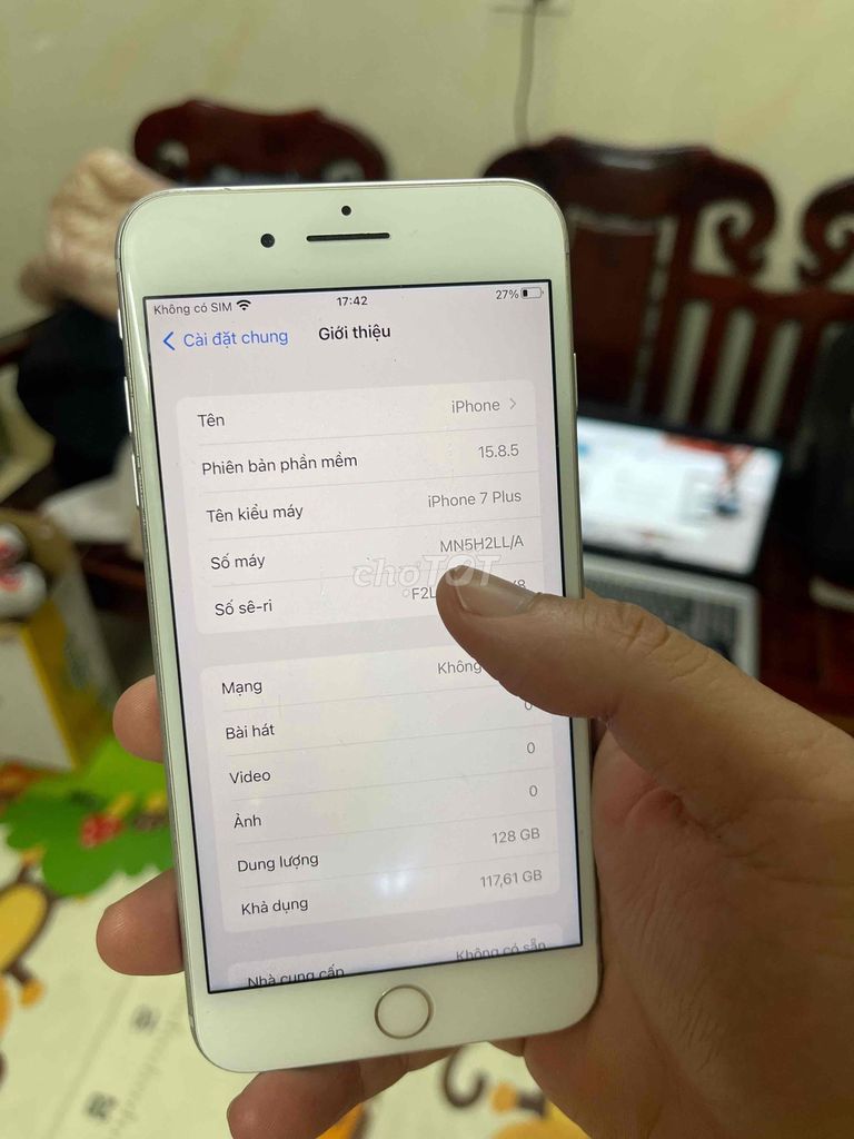 Apple iPhone 7 Plus 128GB Trắng. Mua bán Điện thoại tại Quận Lê Chân Hải Phòng được đăng bởi Đạt hình 1