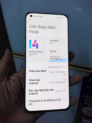 Xiaomi Mi 11 5G 128GB Xanh Đã sử dụng