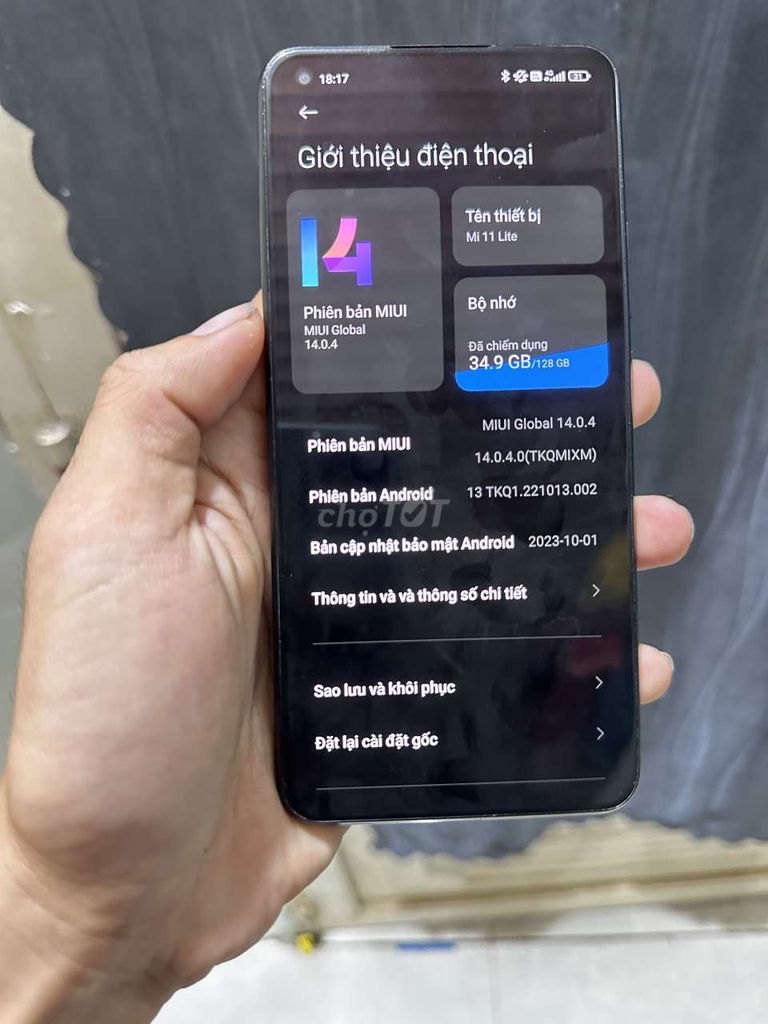 Xiaomi Mi 11 Lite 128GB Đen. Mua bán Điện thoại tại Thành phố Long Khánh Đồng Nai được đăng bởi Ty Nguyễn hình 1