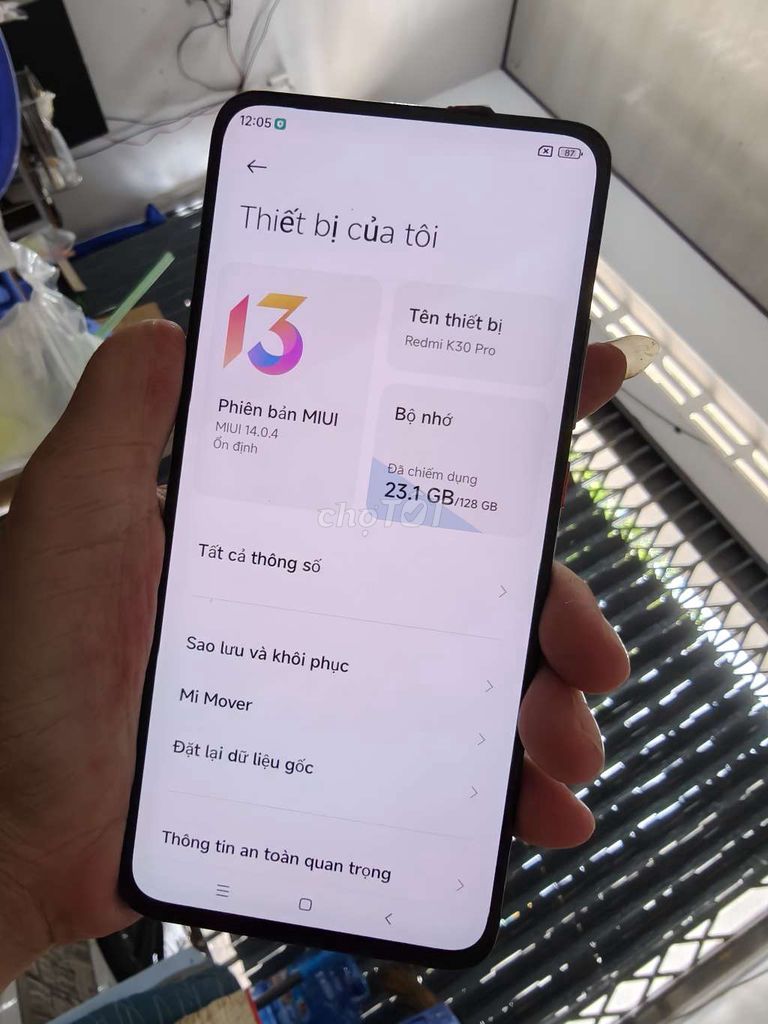Xiaomi Redmi K30 Pro 8GB/128GB Snapdragon 865. Mua bán Điện thoại tại Thành phố Bến Tre Bến Tre được đăng bởi Từ Tuấn Bến Tre hình 1