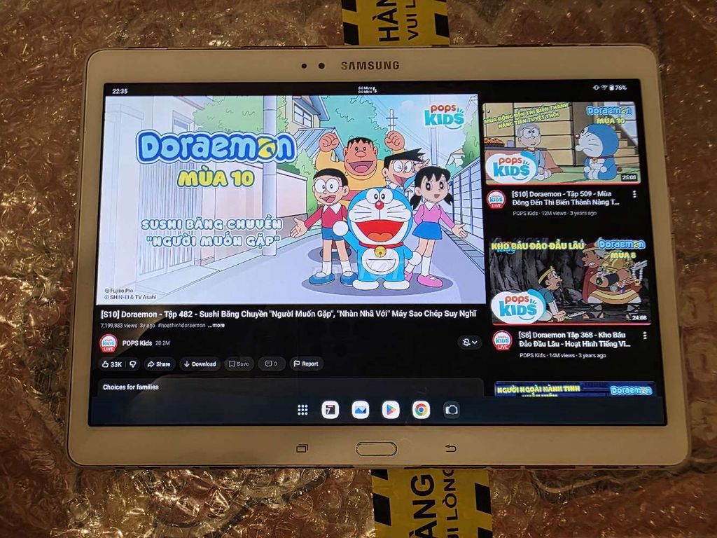 Galaxy Tab S 10.5 Màn AMOLED siêu đẹp, Android 13 . Mua bán Máy tính bảng tại Quận 3 Tp Hồ Chí Minh được đăng bởi Thiện hình 3