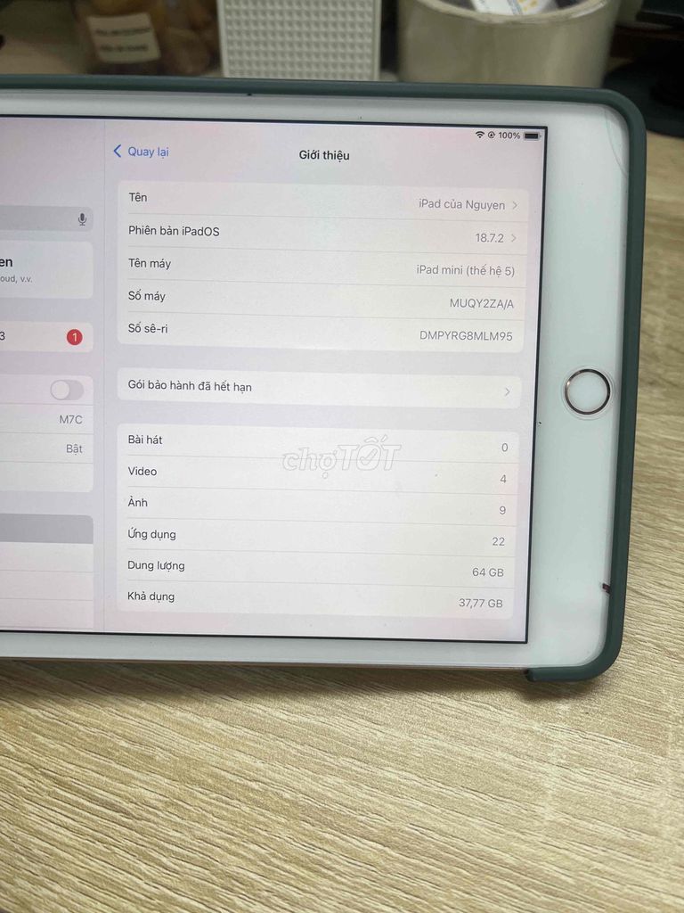 Apple iPad Mini 5 64GB. Mua bán Máy tính bảng tại Quận Bình Thạnh Tp Hồ Chí Minh được đăng bởi Louis Harry hình 1