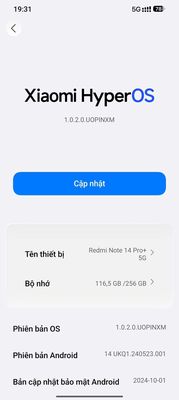 Xiaomi Redmi Note 14 Pro+ 5G 256GB Trắng