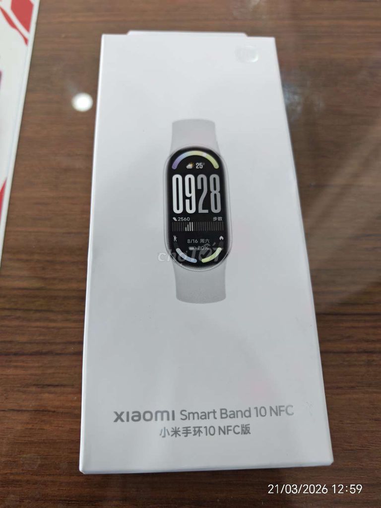 Xiaomi Mi Band 10 NFC Trắng nhôm. Mua bán Thiết bị đeo thông minh tại Huyện Long Thành Đồng Nai được đăng bởi Stephen hình 1