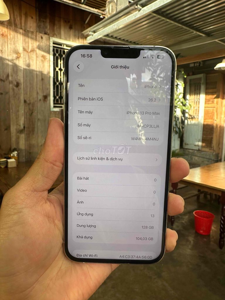Apple iPhone 13 Pro Max 128GB trắng. Mua bán Điện thoại tại Thành phố Đà Lạt Lâm Đồng được đăng bởi Lê nguyễn hoàng kim hình 1