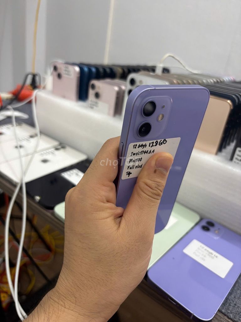iPhone 12 128GB Tím Oled Face id. Mua bán Điện thoại tại Quận Bắc Từ Liêm Hà Nội được đăng bởi Cửa hàng Bính Táo hình 1