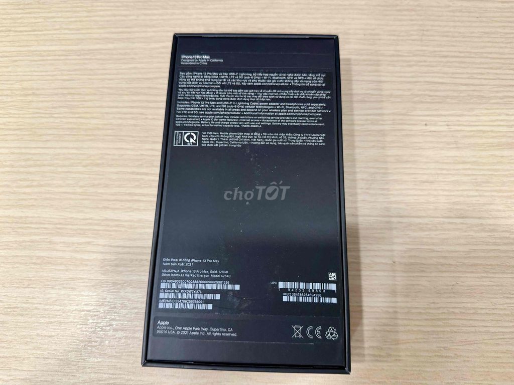 Apple iPhone 13 Pro Max 128GB Vàng Đã qua sử dụng. Mua bán Điện thoại tại Quận Bình Thạnh Tp Hồ Chí Minh được đăng bởi Cam Phung hình 1