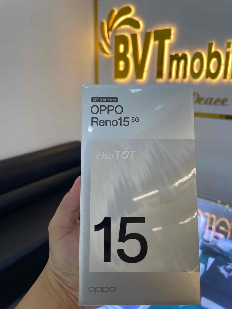 Oppo Reno 15 5G 12GB/256GB NewSeal Chính hãng VN. Mua bán Điện thoại tại Quận 5 Tp Hồ Chí Minh được đăng bởi BVTMOBILE HỆ THỐNG BÁN LẺ UY TÍN hình 1