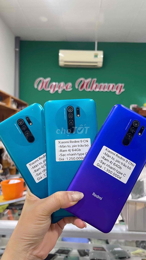 Xiaomi Redmi 9 CN 64GB Xanh. Mua bán Điện thoại tại Thành phố Bến Tre Bến Tre được đăng bởi Điện thoại Bến Tre giá rẻ hình 1