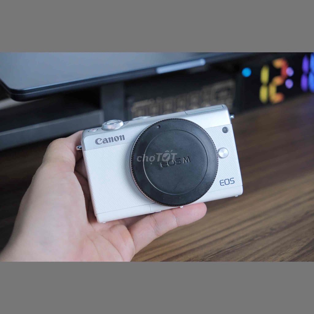 Máy ảnh Canon M100 Trắng kèm lens kit. Mua bán Máy ảnh, Máy quay tại Huyện Thống Nhất Đồng Nai được đăng bởi Babybun hình 1