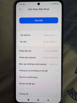 Redmi Note 13 8GB/256GB. Mua bán Điện thoại tại Huyện Vĩnh Thạnh Cần Thơ được đăng bởi Lê Duy Phong