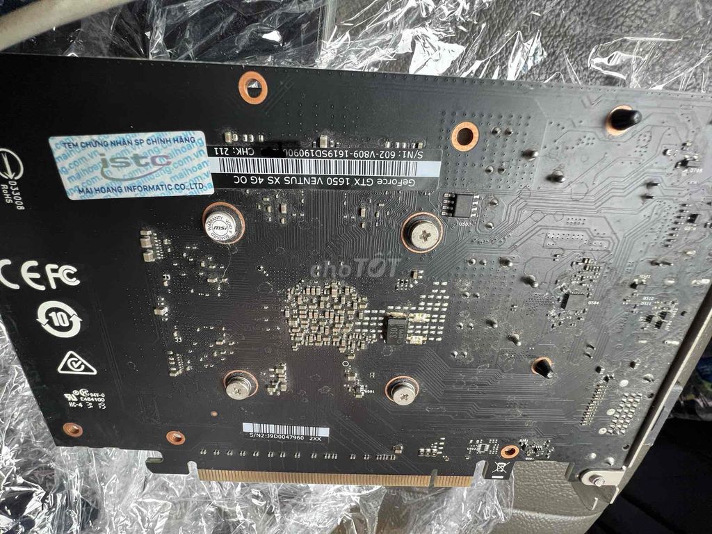 card 1650 MSI. Mua bán Linh kiện (RAM, Card...) tại Quận Hai Bà Trưng Hà Nội được đăng bởi Hoang Anh Minh hình 1
