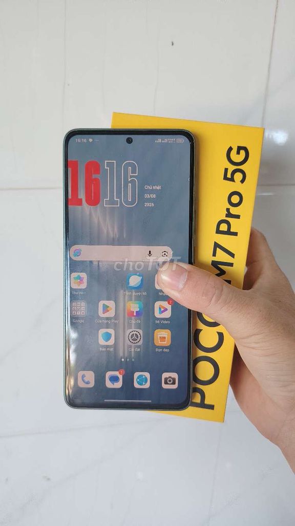 POCO M7 Pro 5G 256GB Xanh 99%. Mua bán Điện thoại tại Thành phố Bạc Liêu Bạc Liêu được đăng bởi anh Tèo hình 1