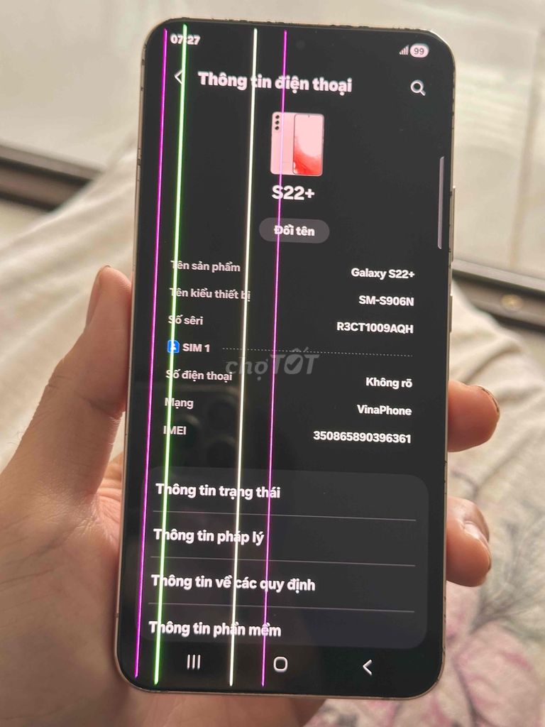 Samsung Galaxy S22+ Vàng hồng. Mua bán Điện thoại tại Quận 6 Tp Hồ Chí Minh được đăng bởi Định Dư hình 1