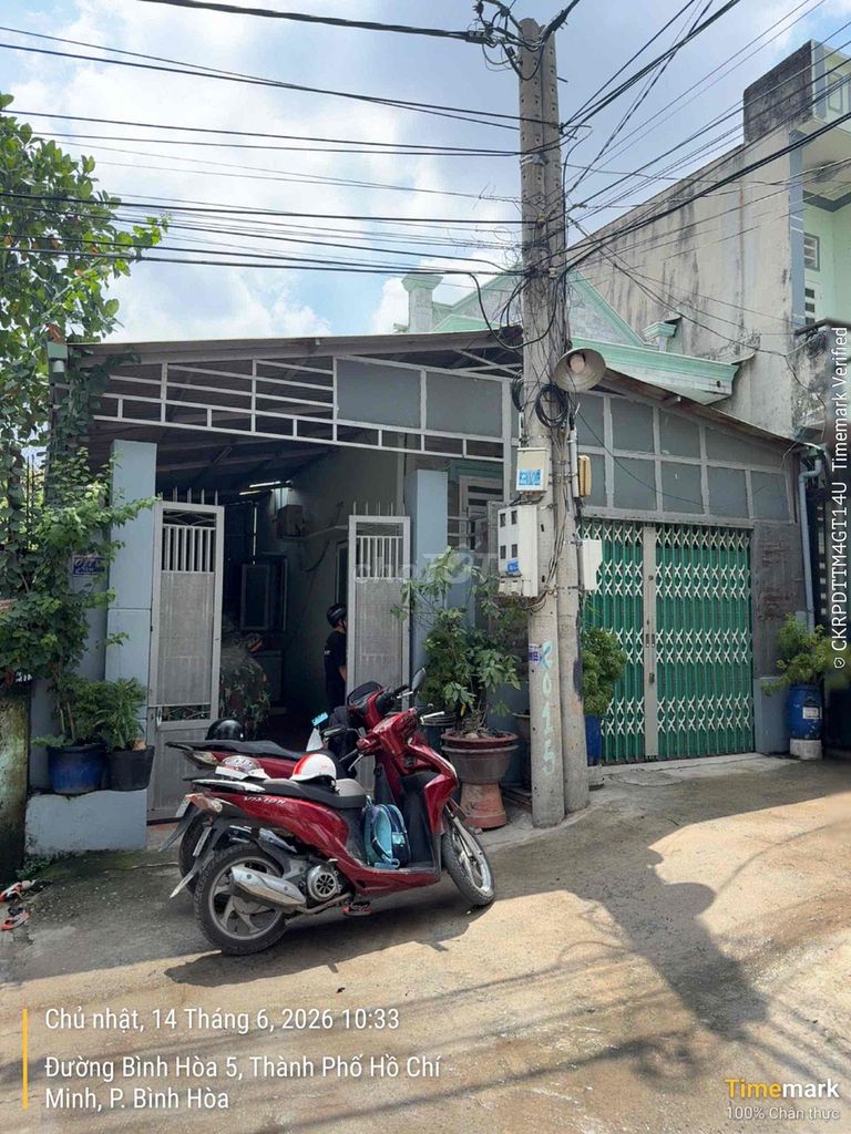 NHÀ 2 MẶT TIỀN BÌNH HÒA NGAY SÁT CHỢ ĐÔNG BA – DT 70M² GIÁ CHỈ 2,88 TỶ