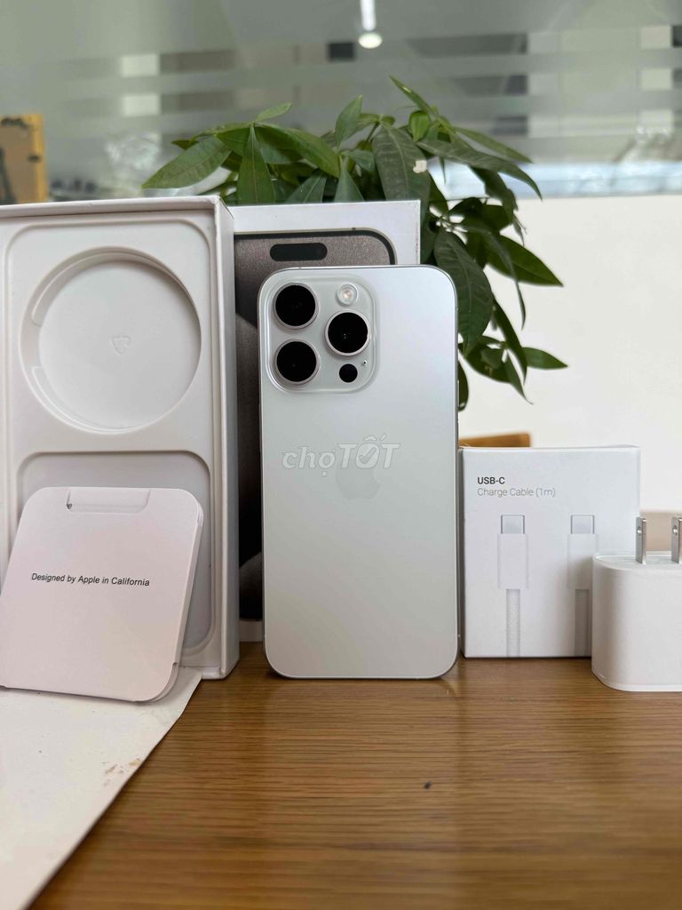 iPhone 15 Pro 128GB Trắng 99,9% mới. Mua bán Điện thoại tại Quận Ninh Kiều Cần Thơ được đăng bởi Khải mobile hình 1