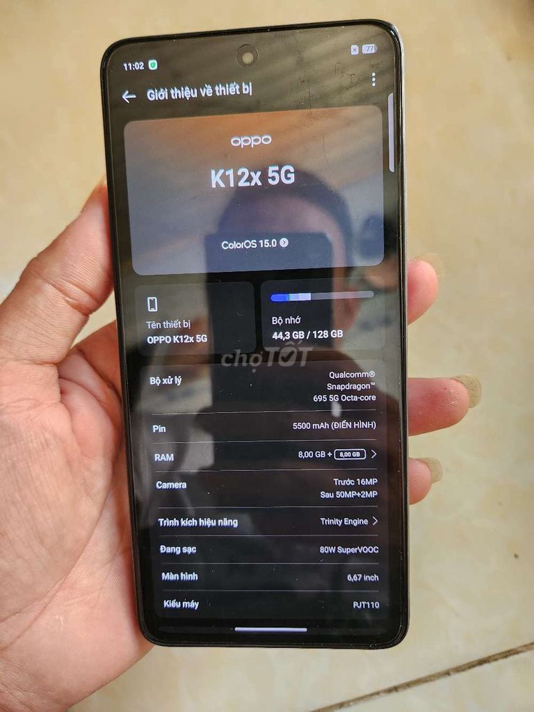 Oppo K12X 5G zin đẹp pin 5k có gl. Mua bán Điện thoại tại Thị xã Tân Uyên Bình Dương được đăng bởi Thanh Lý Ký Gửi hình 1