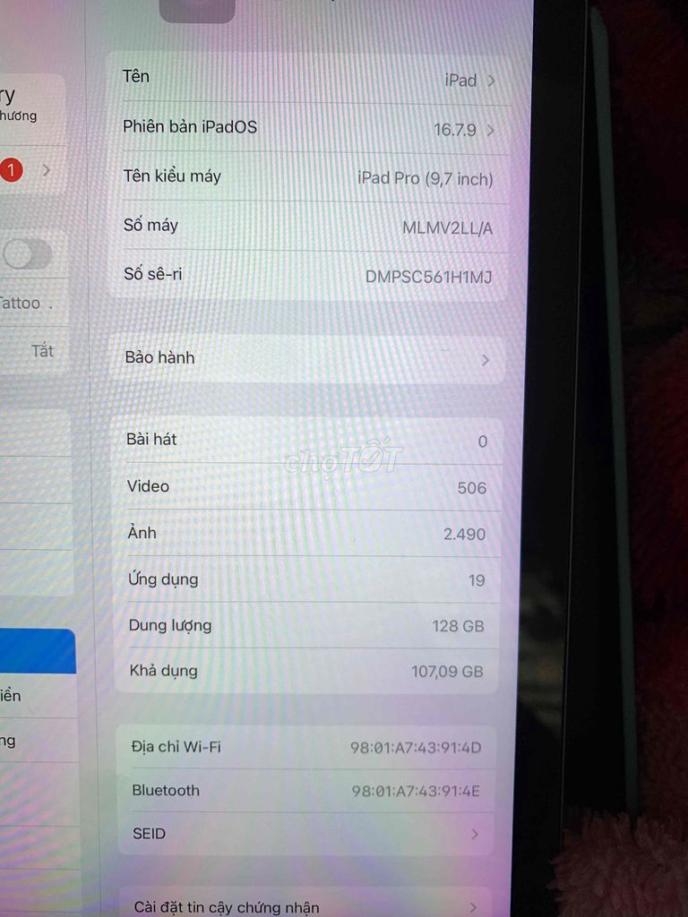 Ipad Pro 9,7 , Nguyên zin mới sài 2 ngày