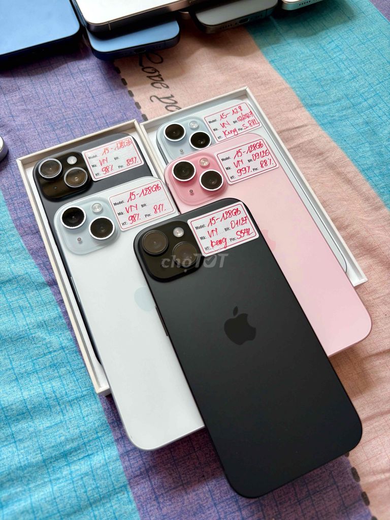 iPhone 15 128GB Đen/xanh/hồng zin nguyên áp.. Mua bán Điện thoại tại Quận Đống Đa Hà Nội được đăng bởi Quý Hoàng hình 1