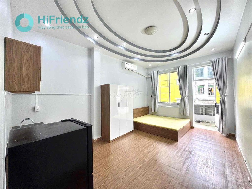 trống sẵn phòng Studio ban công 35m2 siêu rộng rãi , Xóm đất q11