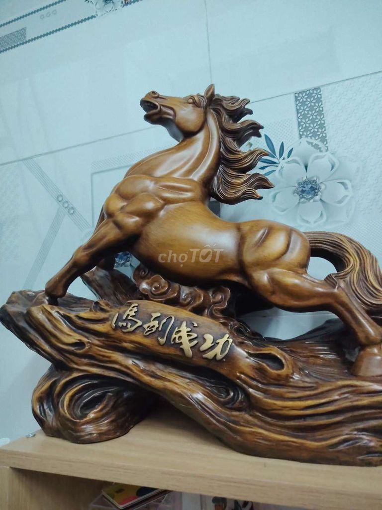 Tượng trang trí Gỗ Ngựa Nâu. Mua bán Đồ sưu tầm, đồ cổ tại Quận Cái Răng Cần Thơ được đăng bởi Chuột Chiên hình 1