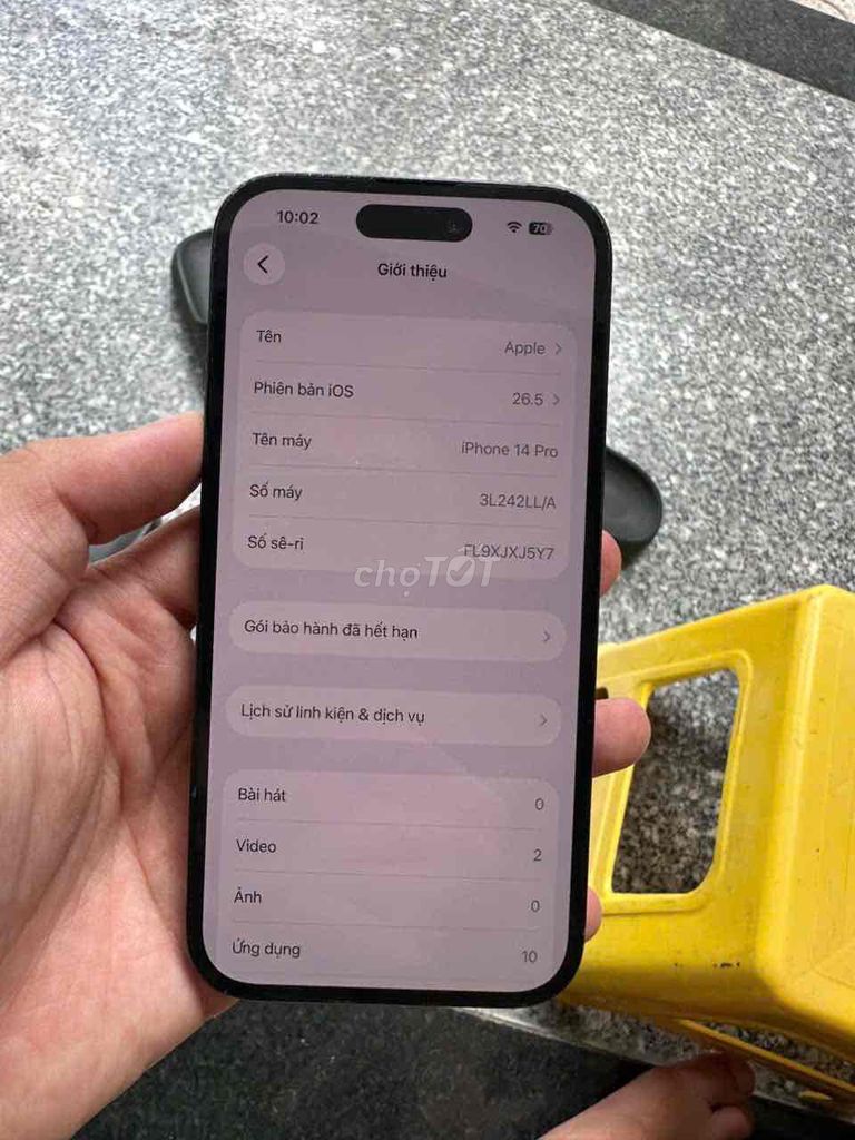 Apple iPhone 14 Pro 128GB Đen Đã sử dụng. Mua bán Điện thoại tại Quận 12 Tp Hồ Chí Minh được đăng bởi Heyseri79 hình 1