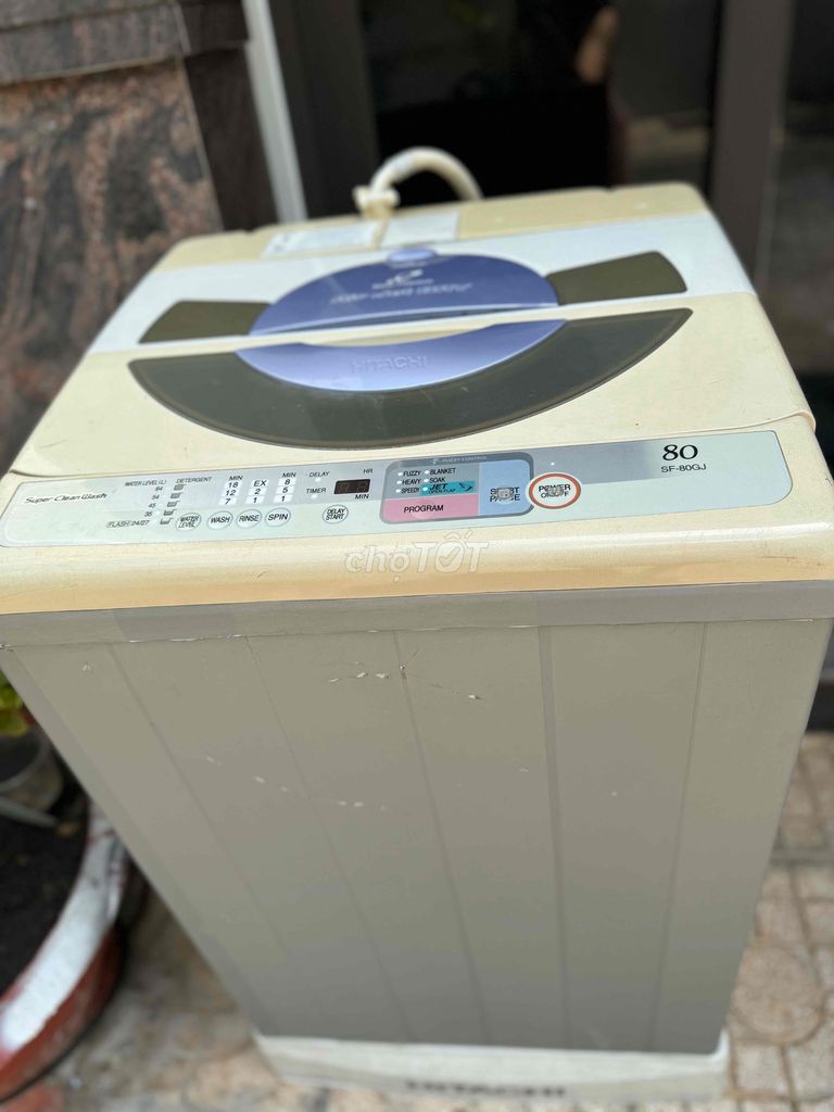 Máy giặt Hitachi 8kg lồng đứng nhà xài
