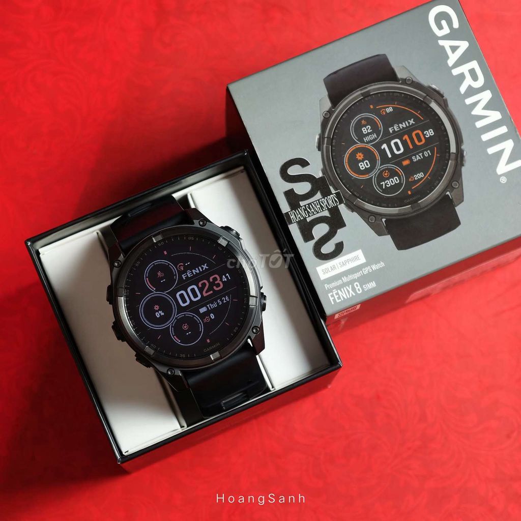 Garmin Fenix 8 Đen 51mm Sapphire Solar Titan 02/27. Mua bán Thiết bị đeo thông minh tại Quận 11 Tp Hồ Chí Minh được đăng bởi HOÀNG SANH SPORTS hình 1