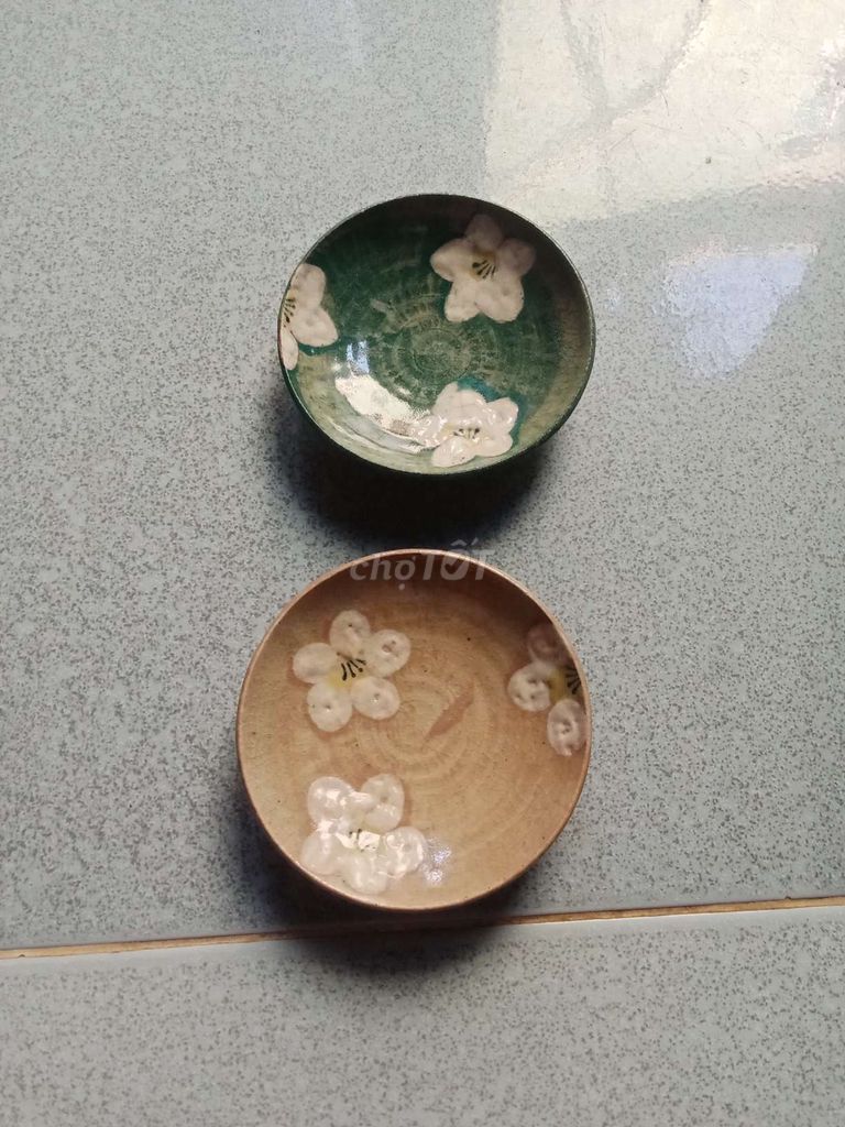 Dĩa sứ Hoa Nâu Xanh lá. Mua bán Dụng cụ nhà bếp tại Thành phố Long Xuyên An Giang được đăng bởi Quân Lý hình 1