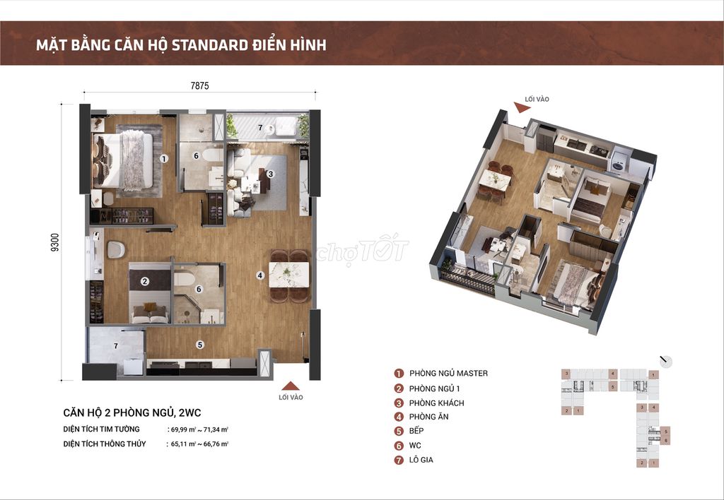 [CHÍNH CHỦ] BÁN NHANH CH CĂN GÓC– 3ty4-71 m2-2wc..2pn|NHẬN NHÀ T3/2027