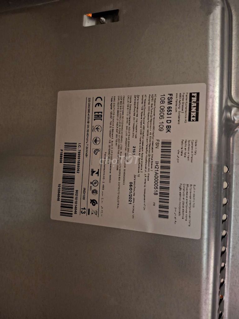 Bếp từ Franke FSM 653 I D BK Đen. Mua bán Bếp, lò, đồ điện nhà bếp tại Thành phố Thủ Đức Tp Hồ Chí Minh được đăng bởi Không Cảm Xúc hình 1