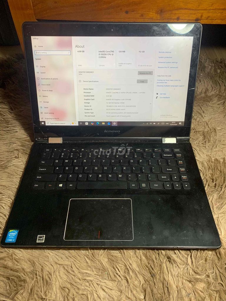 Laptop lenovo yoga 500-14IBD, i3-5020U. Mua bán Laptop tại Quận Cầu Giấy Hà Nội được đăng bởi Lã Quang Định hình 1