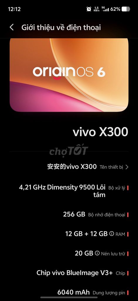Vivo X300 256GB 99%. Mua bán Điện thoại tại Quận Tân Bình Tp Hồ Chí Minh được đăng bởi Bảo An hình 1