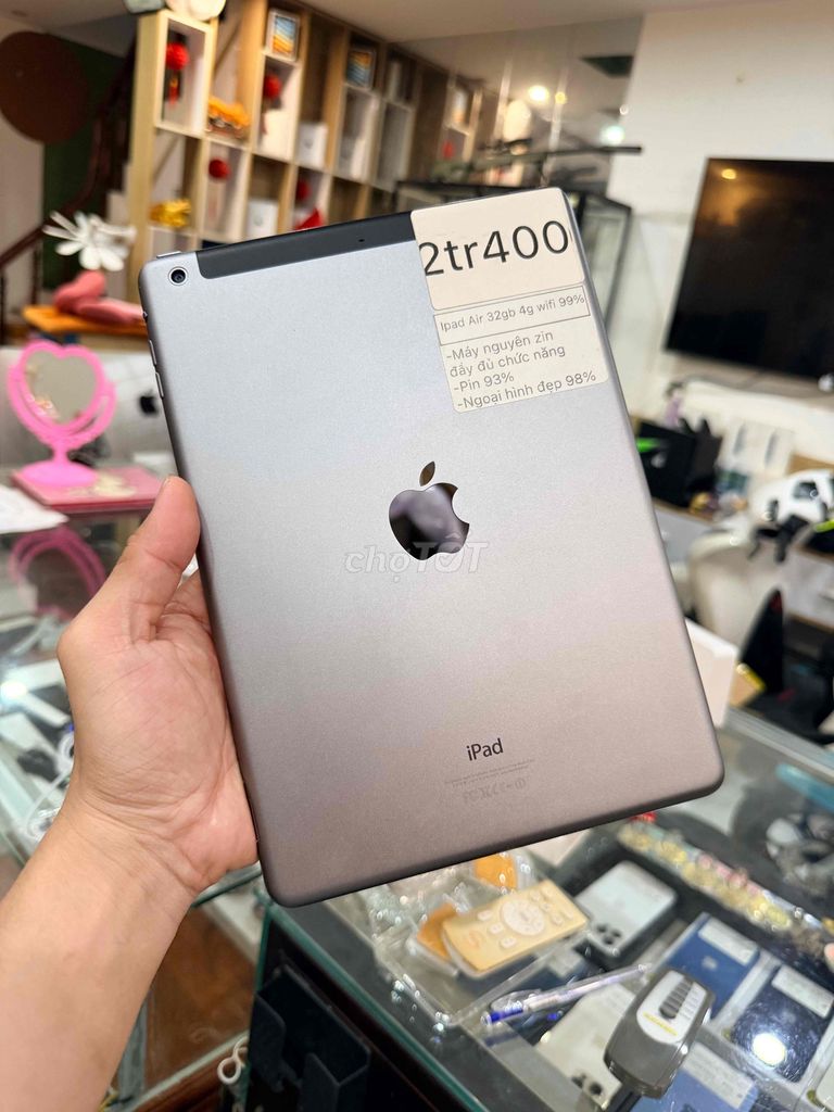 ipad air 1 32gb 4g wifi 98%. Mua bán Máy tính bảng tại Thành phố Long Xuyên An Giang được đăng bởi Băng Apple  chuyên iphone hình 1